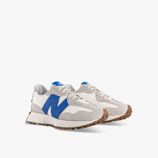 

Кроссовки 327 из замши и ткани с вышитым логотипом New Balance, синий