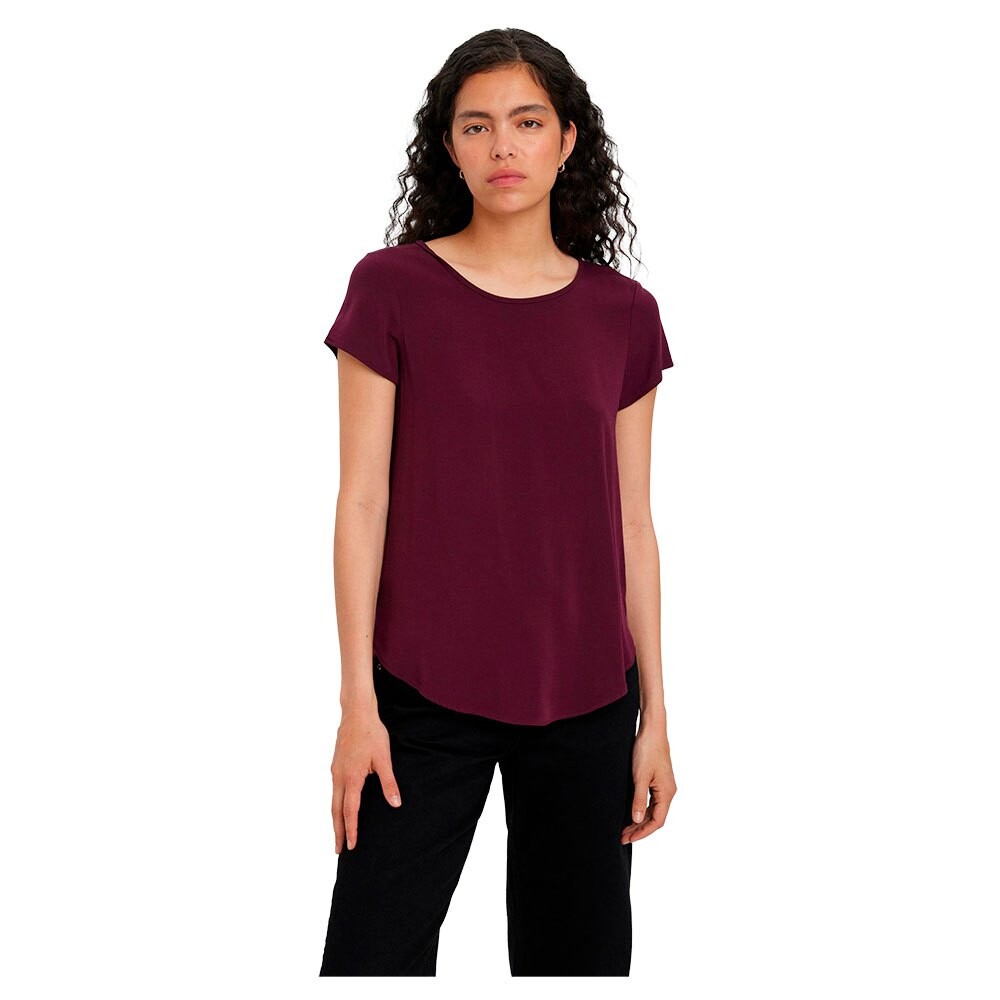 

Футболка Vero Moda Becca Plain Short Sleeve Round Neck, красный