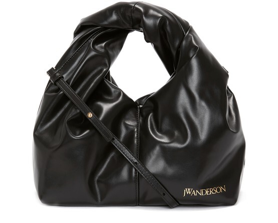 

Кожаная сумка через плечо Mini Twister Jw Anderson, черный