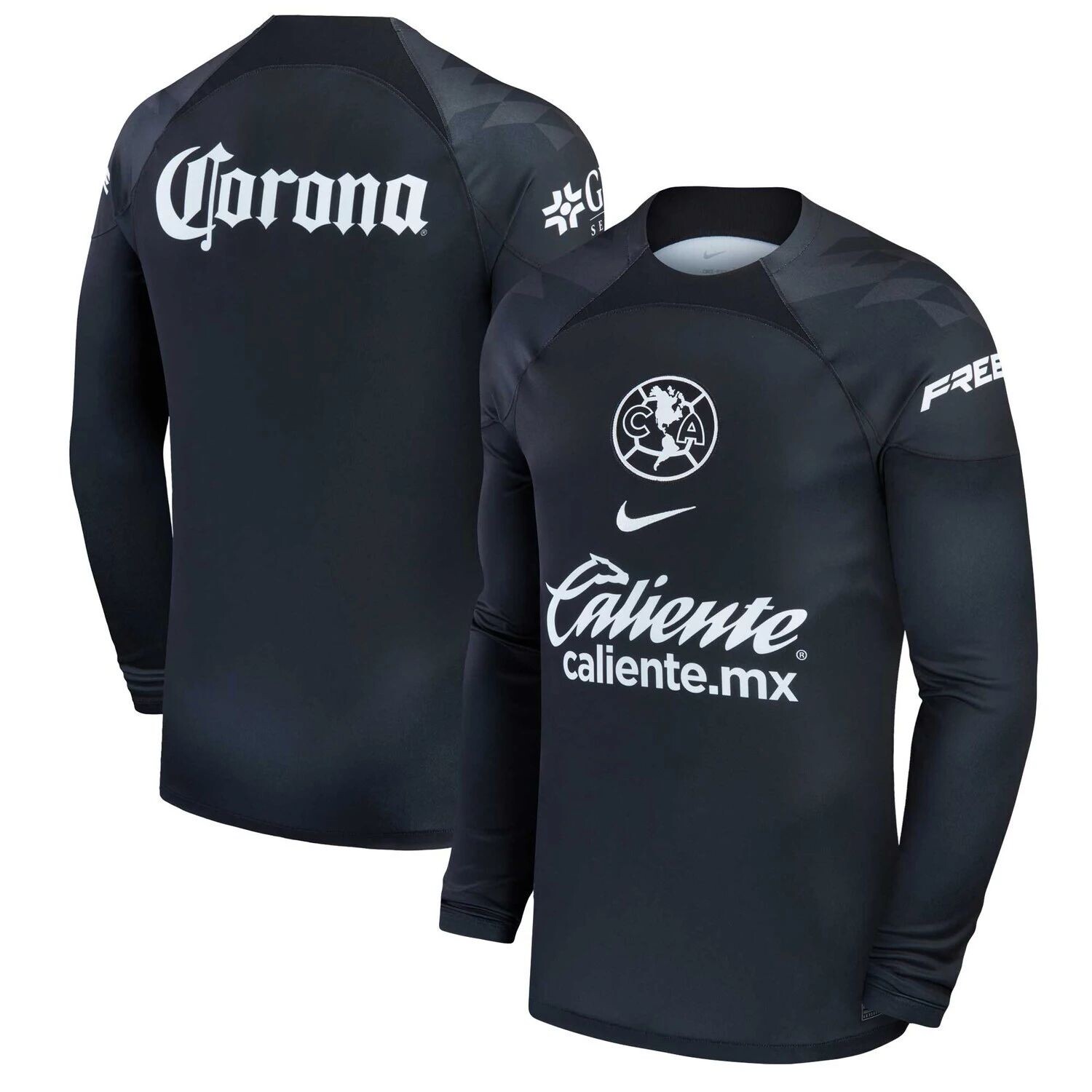 

Мужская черная вратарская майка Club America 2023/24 Nike, Черный