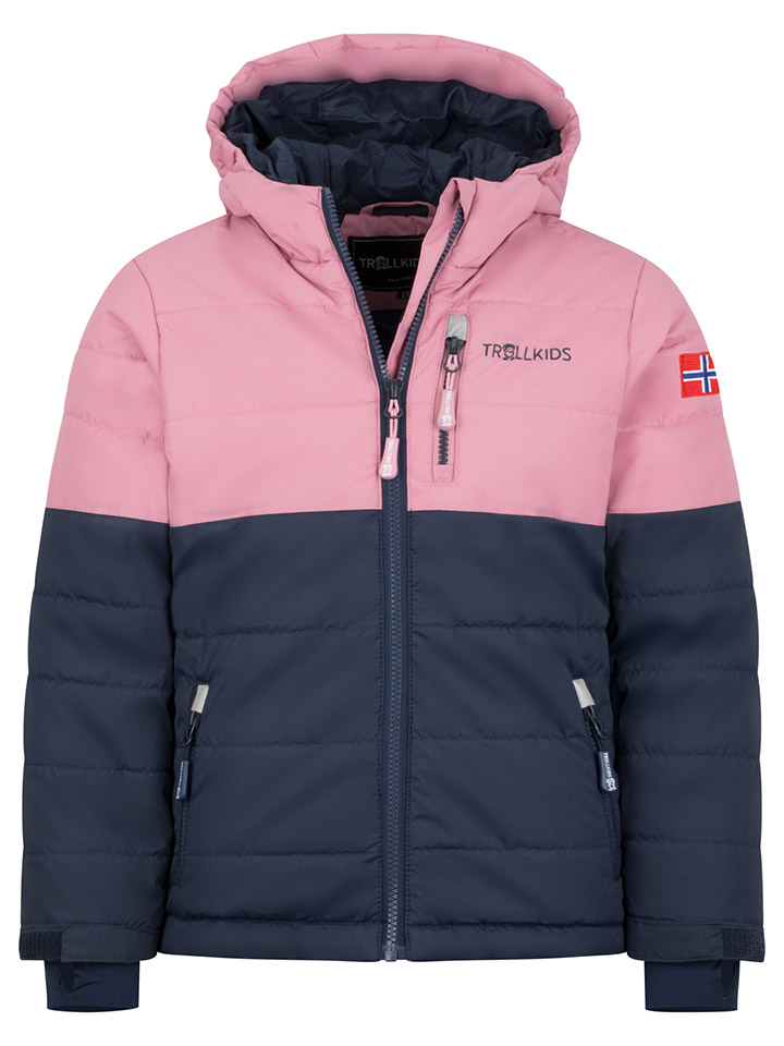 Лыжная куртка Trollkids Hemsedal, розовый
