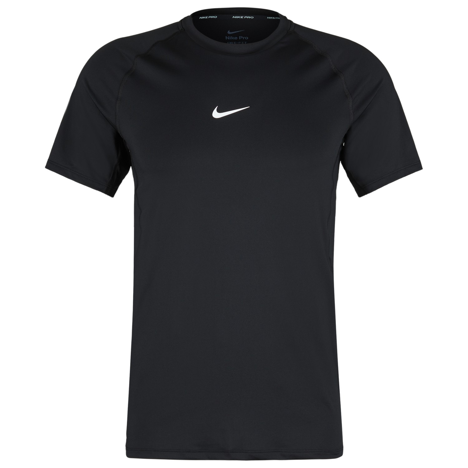 Функциональная рубашка Nike Pro Dri FIT Slim S/S, цвет Black/White поло nike силуэт прилегающий размер s черный