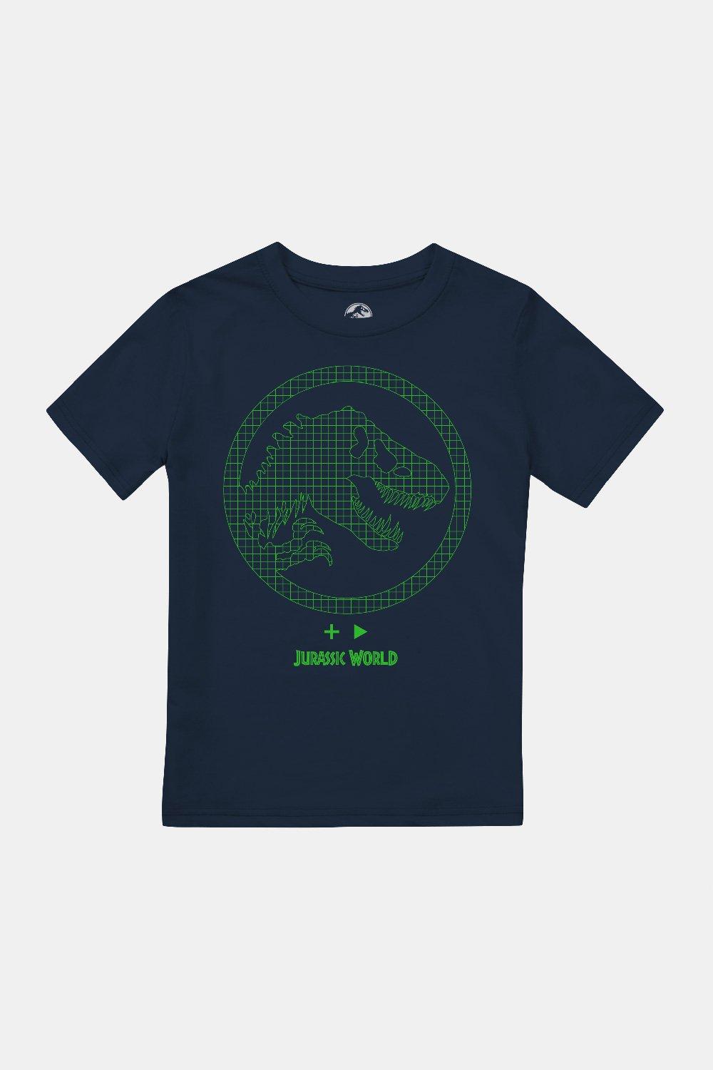 Неоновая футболка Gamer для мальчиков Jurassic World, синий dvd видеодиск nd play мир юрского периода 5 фильмов