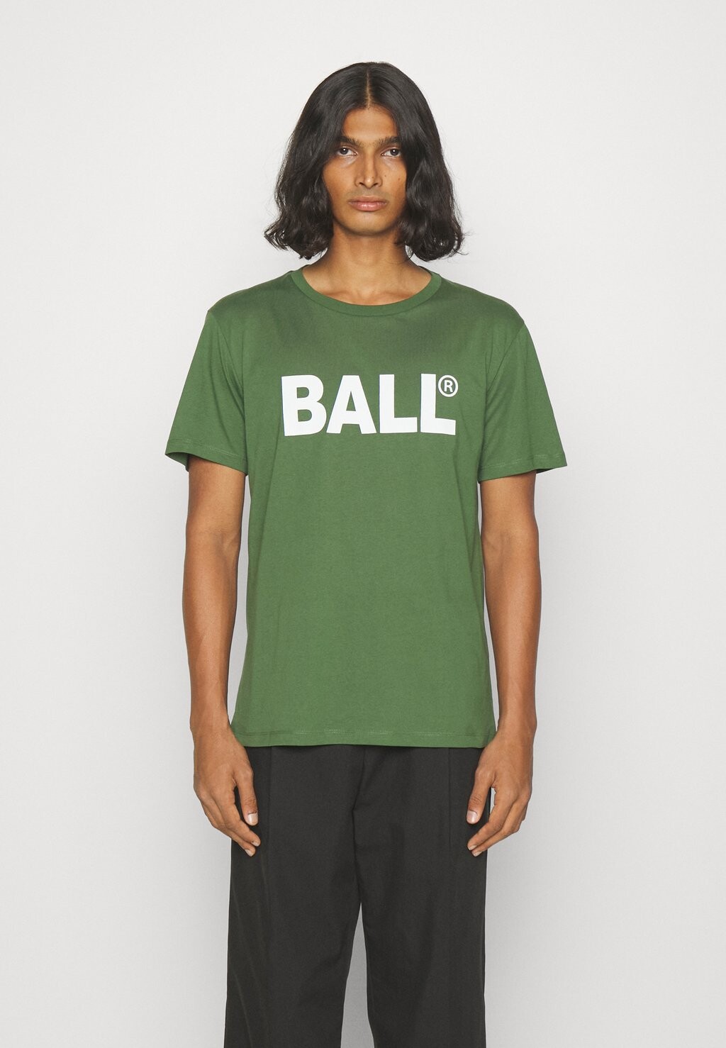 

Футболка с принтом Long Tee Unisex BALL, цвет hunter