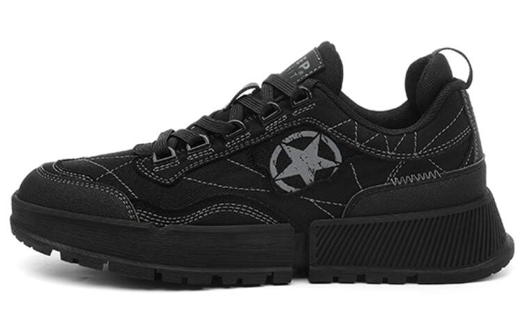 

Кроссовки JEEP SPIRIT Skateboarding Shoes Men Low-top Graphite Black, черный