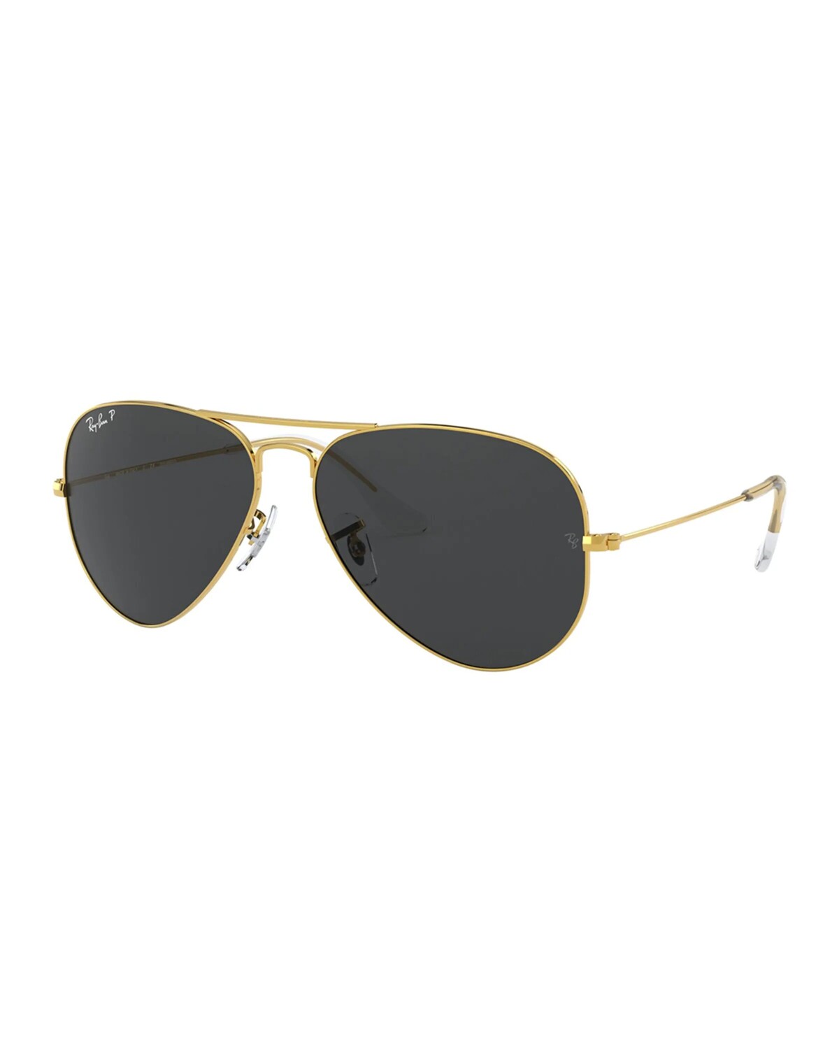 

Металлические поляризованные солнцезащитные очки-авиаторы Ray-Ban, золотой