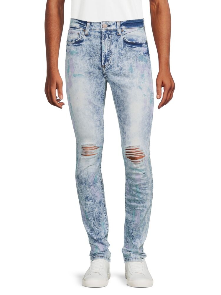 

Джинсы скинни с потертостями Greyson Monfrère, цвет Light Denim