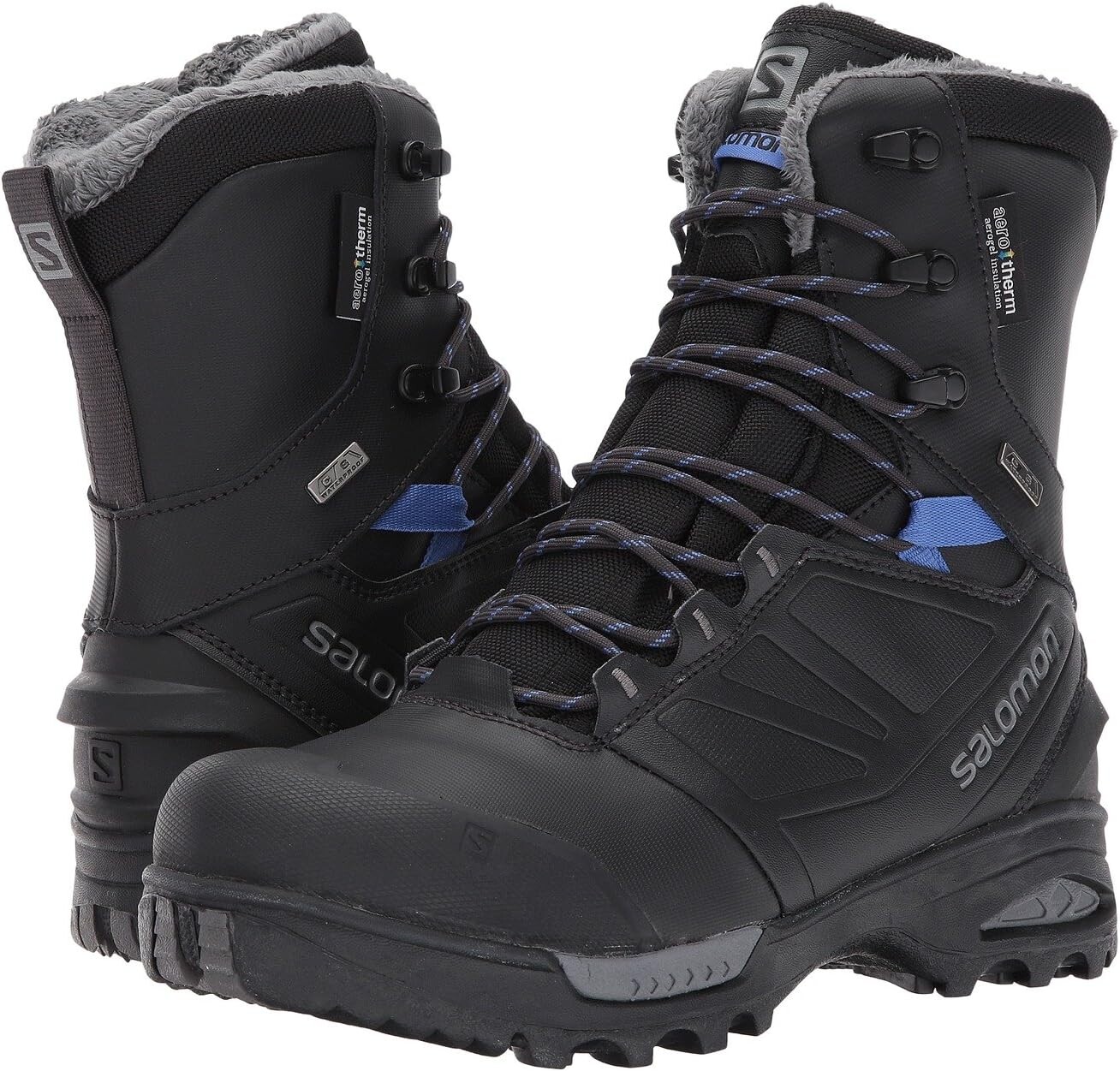 

Зимние ботинки Toundra PRO CS WP Salomon, цвет Phantom/Black/Amparo Blue