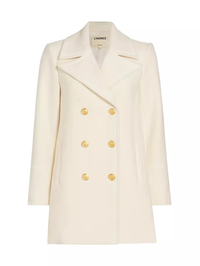 

Полушерстяной бушлат Ottessa L'Agence, белый