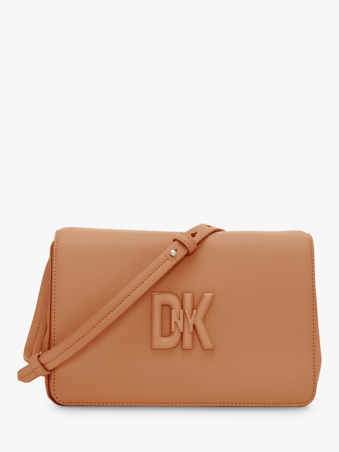 

Кожаная сумка с клапаном DKNY Servent, карамель