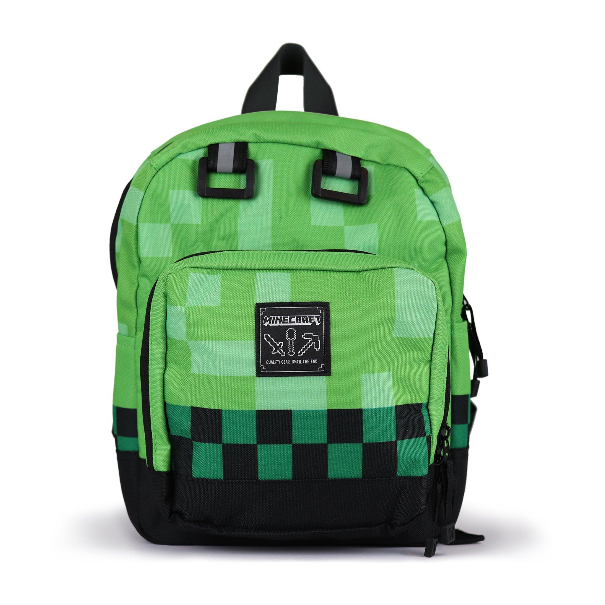 цена Мини-рюкзак с узором Creeper Minecraft, зеленый