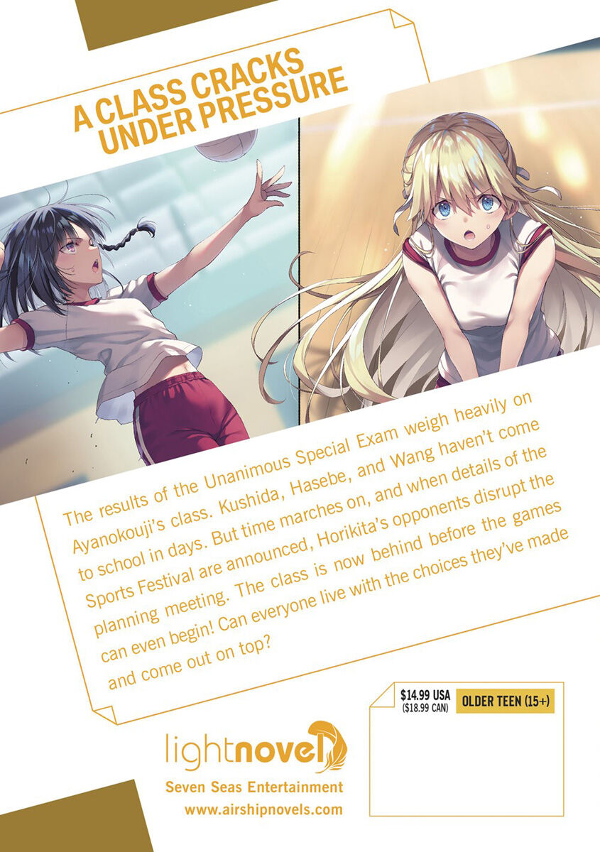 

Новелла Classroom of the Elite Year 2 Novel Volume 6