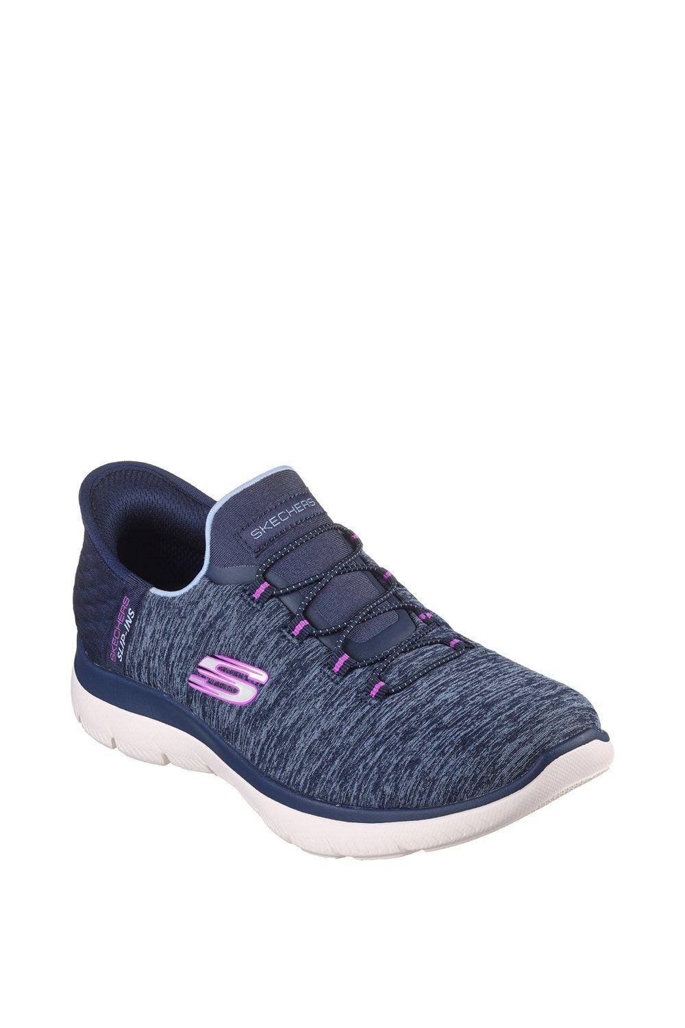

Кроссовки Slip- Ins Summits Dazzling Haze Trainer Nvy Pnk Debenhams, темно-синий