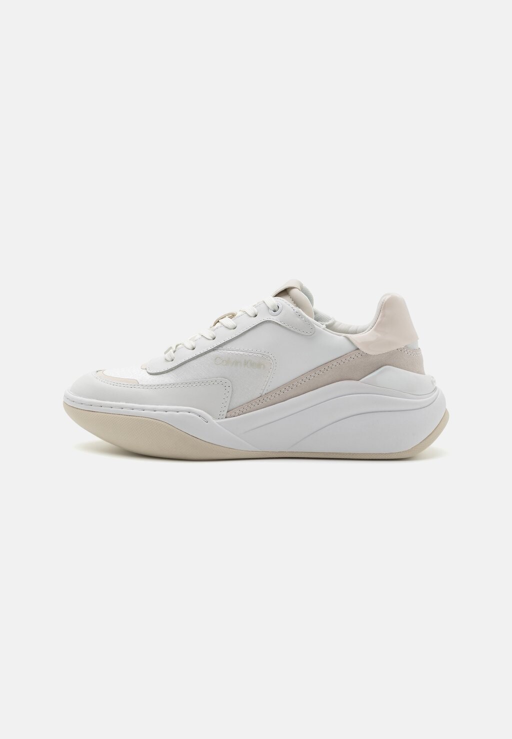 

Низкие кроссовки CLOUD WEDGE LACE UP Calvin Klein, белый/темный экрю
