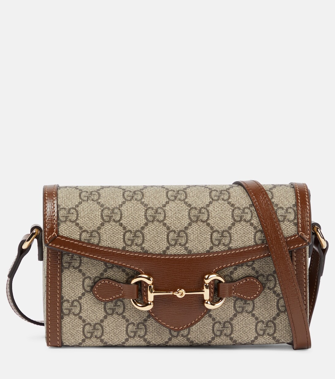 

Мини-сумка через плечо Gucci Horsebit 1955 GG Gucci, разноцветный