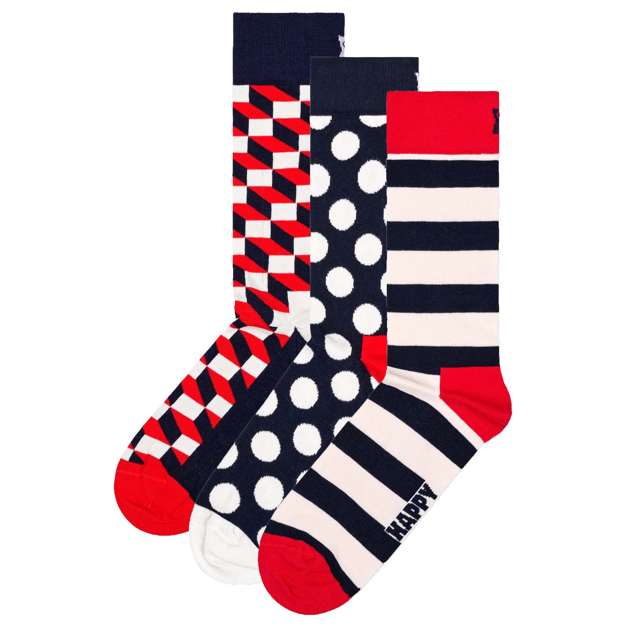 Носки Happy Socks 3 шт, цвет Filled Optic