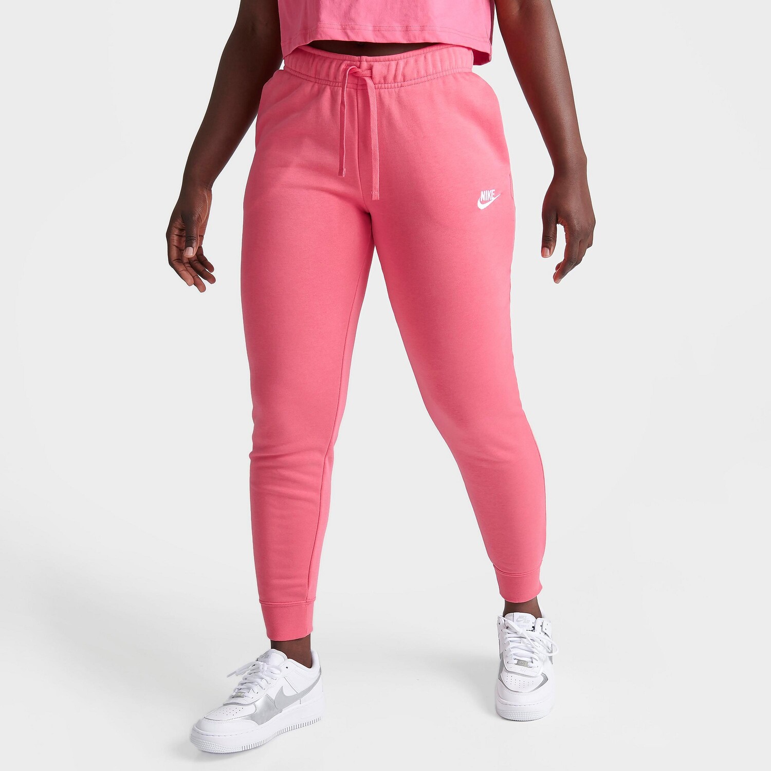 

Женские флисовые брюки-джоггеры со средней посадкой Nike Sportswear Club, розовый