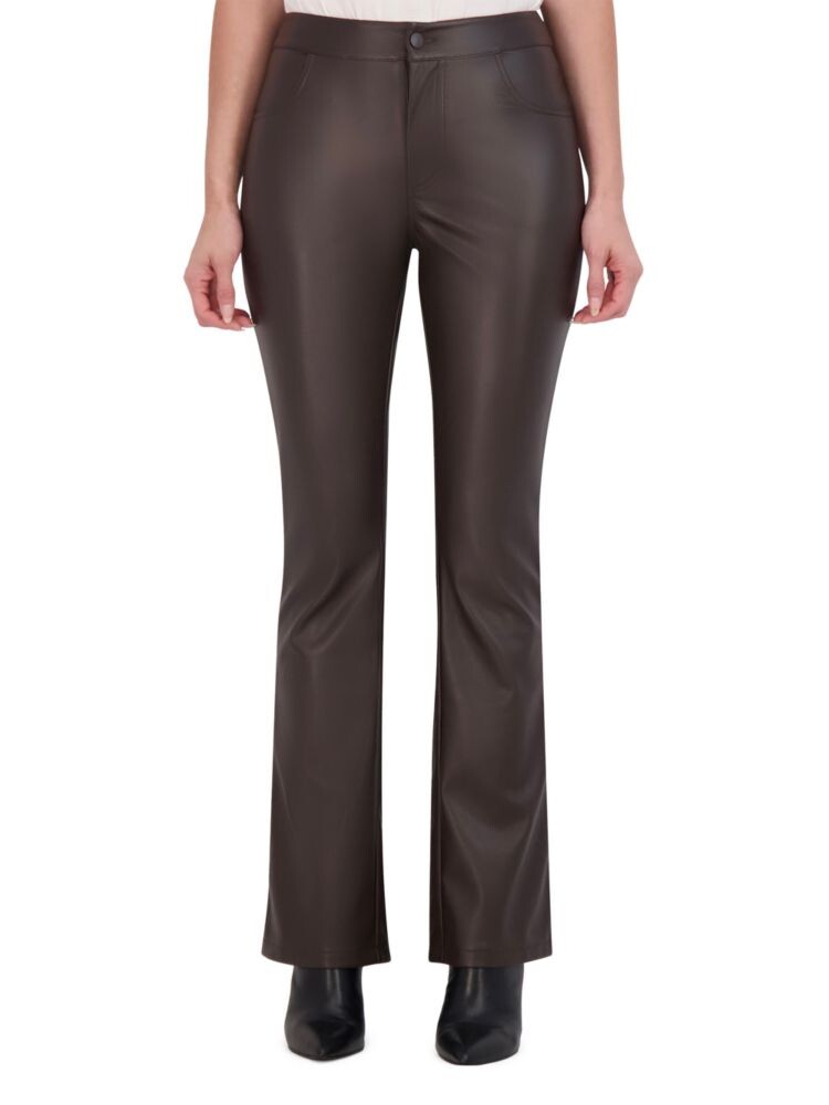 

Брюки из веганской кожи Butter Boot Cut Ookie & Lala, коричневый