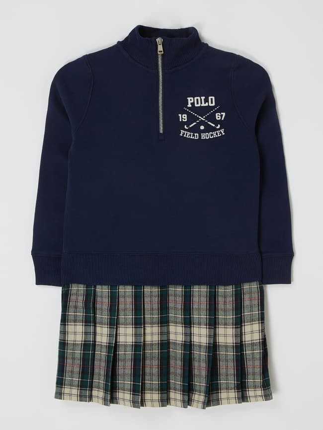 

Платье в образе 2 в 1 Polo Ralph Lauren, темно-синий