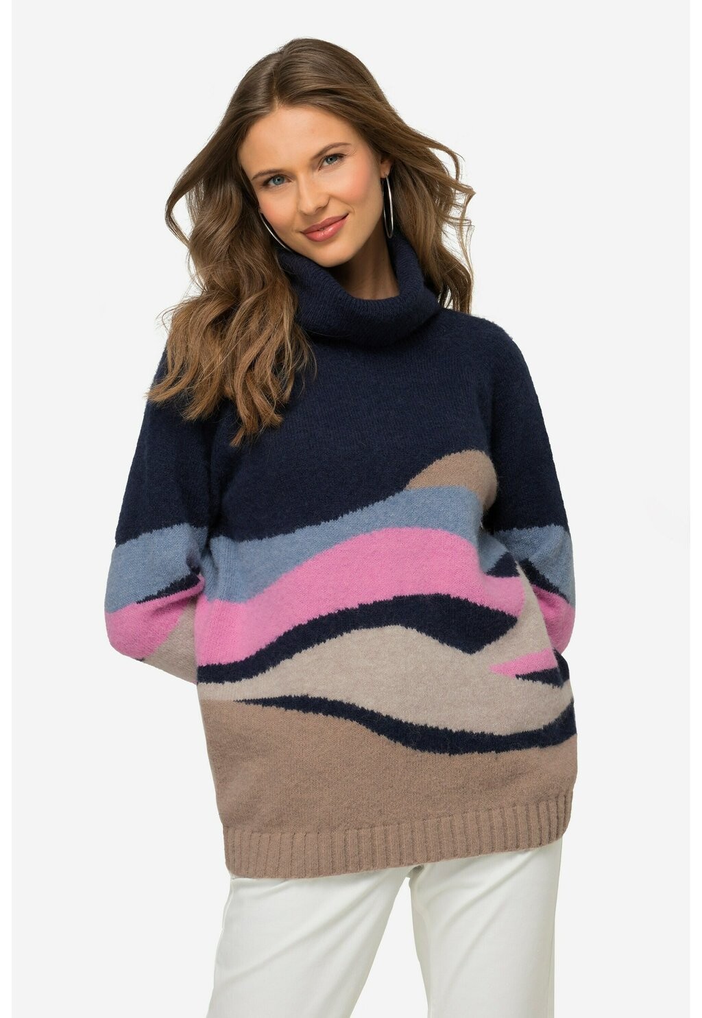 

Свитер Wellen-Muster, Rollkragen, Raglan-Langarm LAURASØN, цвет marine