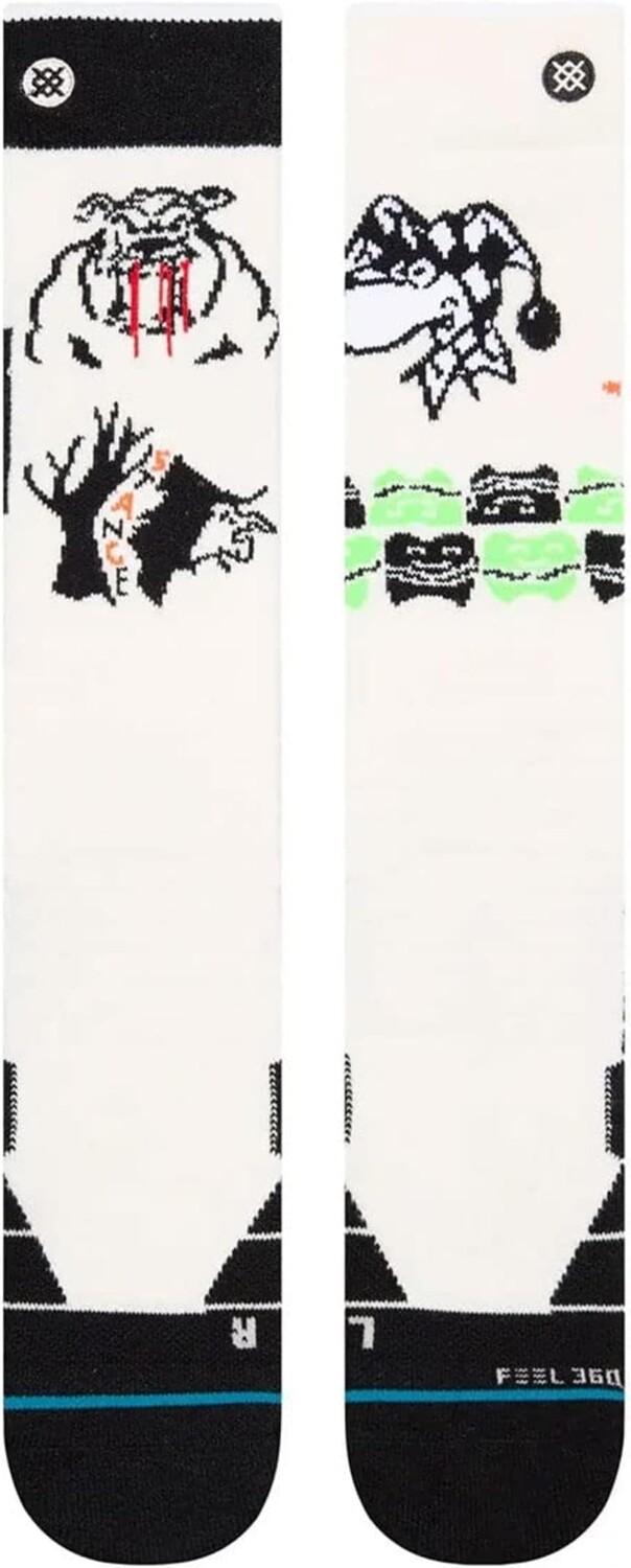 

Снежные носки Jester Teeth Stance, цвет Off-White