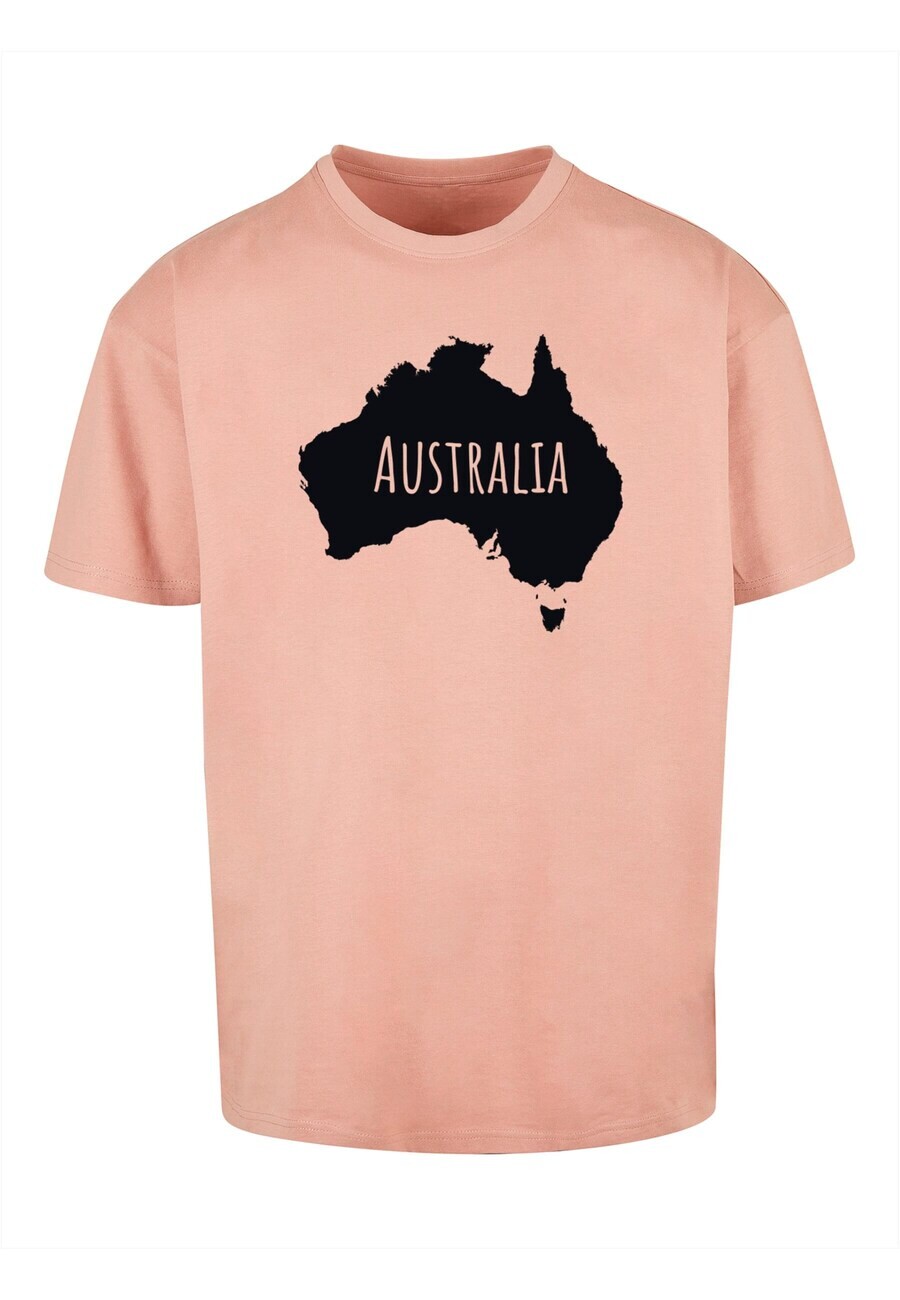

Футболка Merchcode AUSTRALIA, темно-розовый