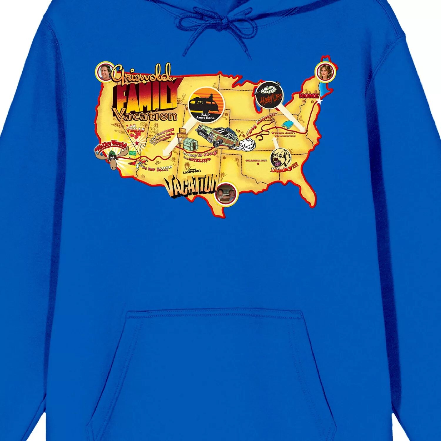 

Мужская толстовка Griswold Family Vacation с картой США Licensed Character