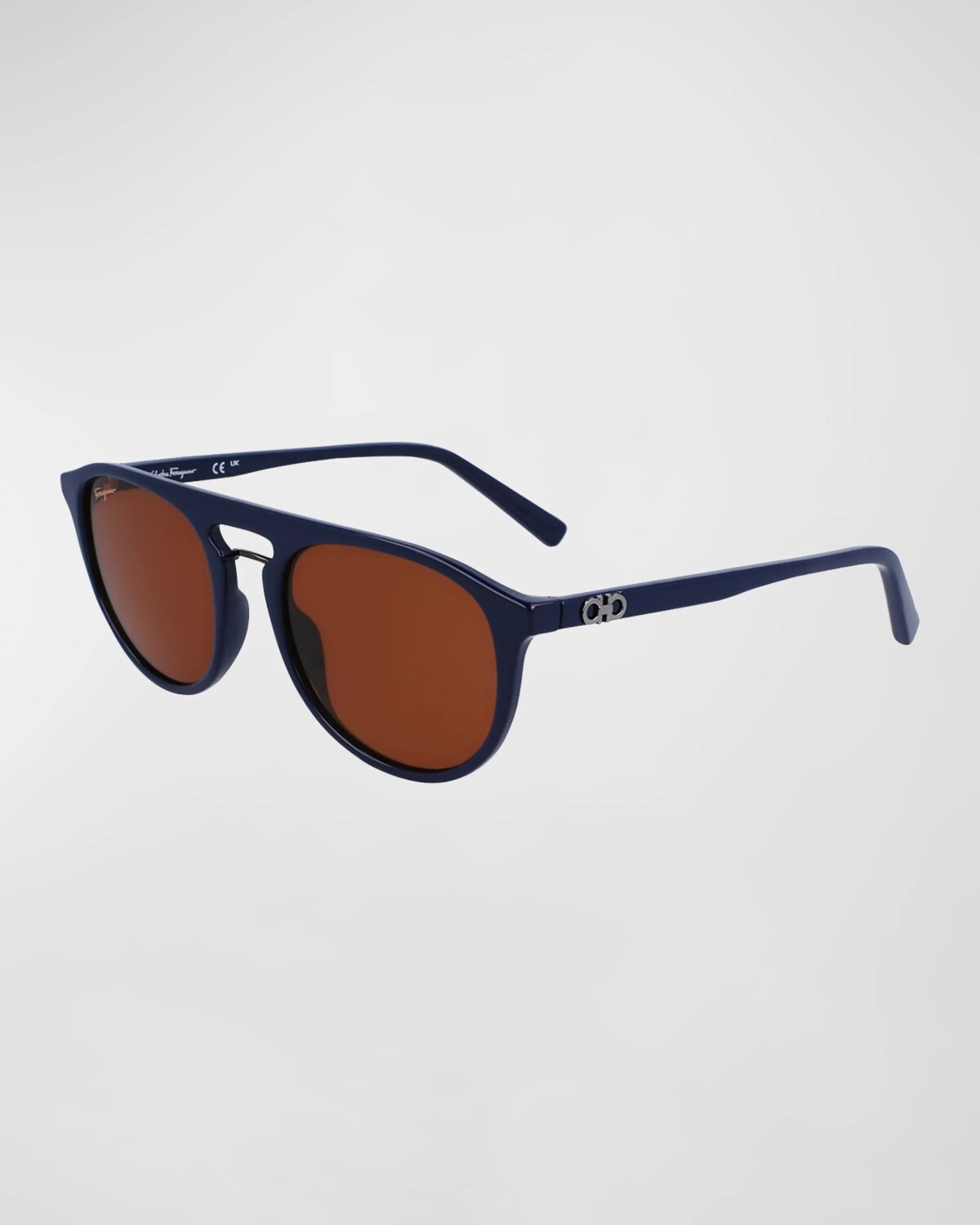

Мужские пластиковые солнцезащитные очки-авиаторы Gancini Ferragamo, цвет Blue
