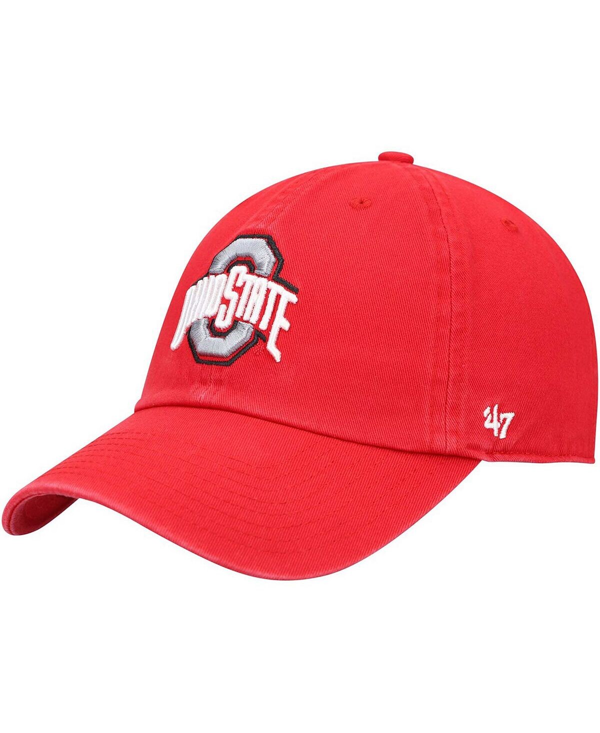 

Мужская бейсболка Scarlet Ohio State Buckeyes Clean Up '47 Brand