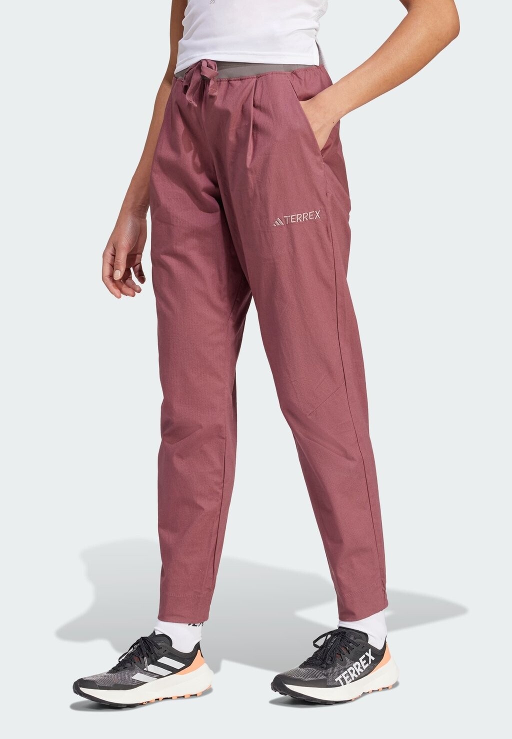 

Брюки для бега W XPLORIC PT Adidas Terrex, цвет burgundy