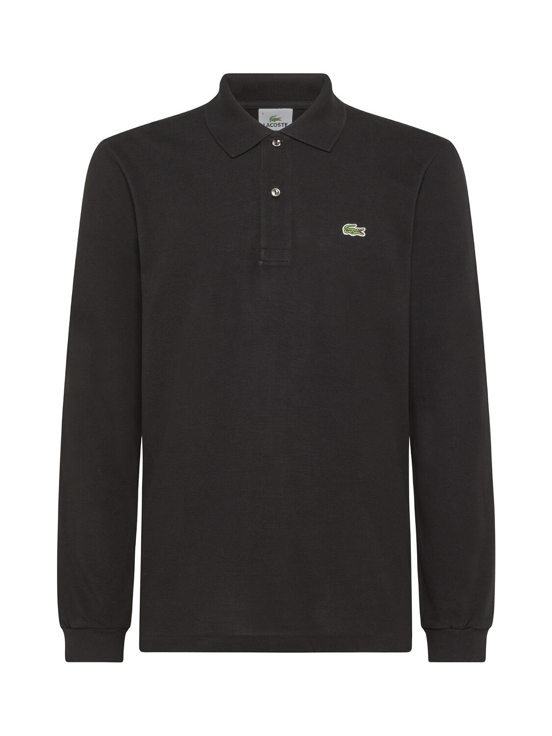 

Lacoste рубашка-поло классического кроя с длинными рукавами из мелкого пике., черный