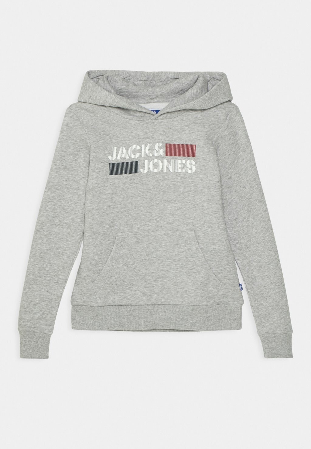 

Толстовка JJECORP LOGO HOOD Jack & Jones Junior, цвет light grey melange