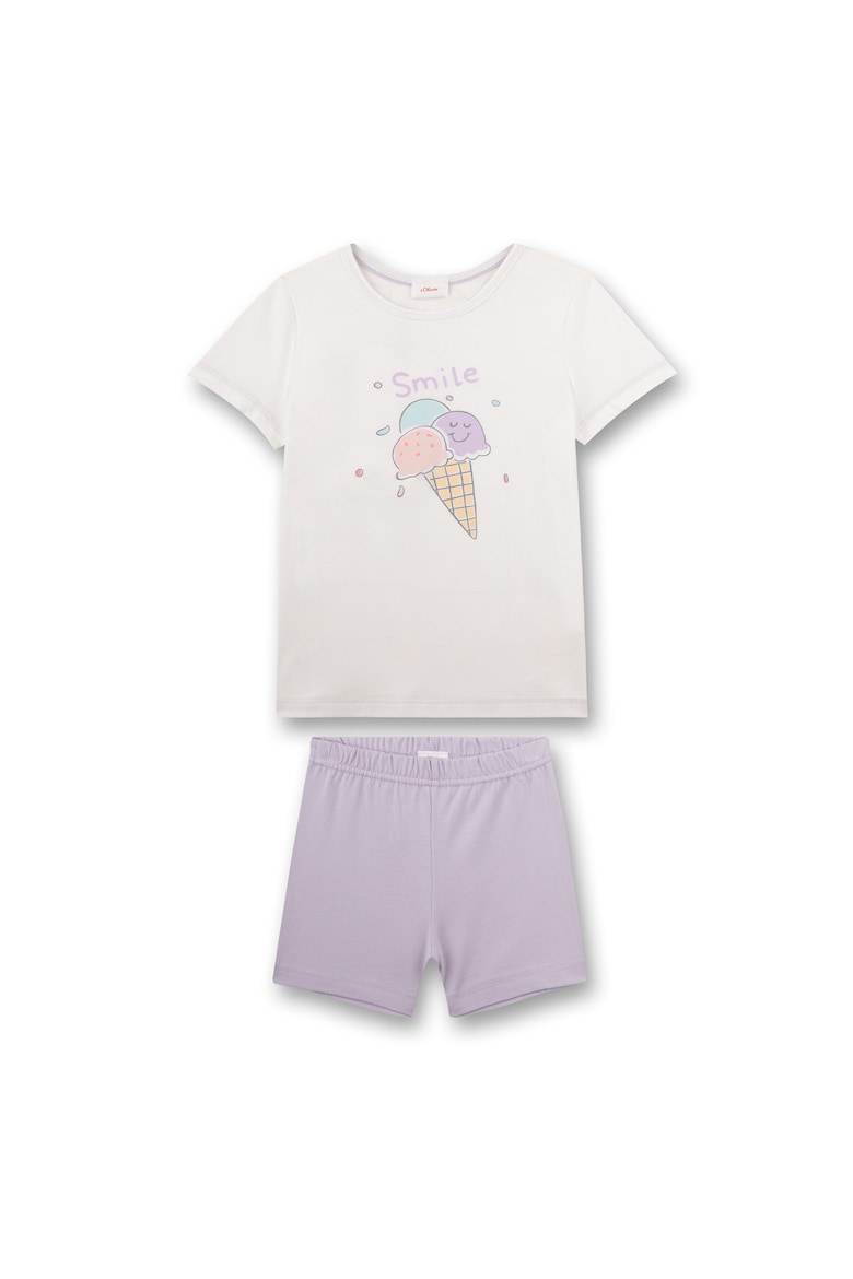 цена Короткая хлопковая пижама S Oliver, фиолетовый