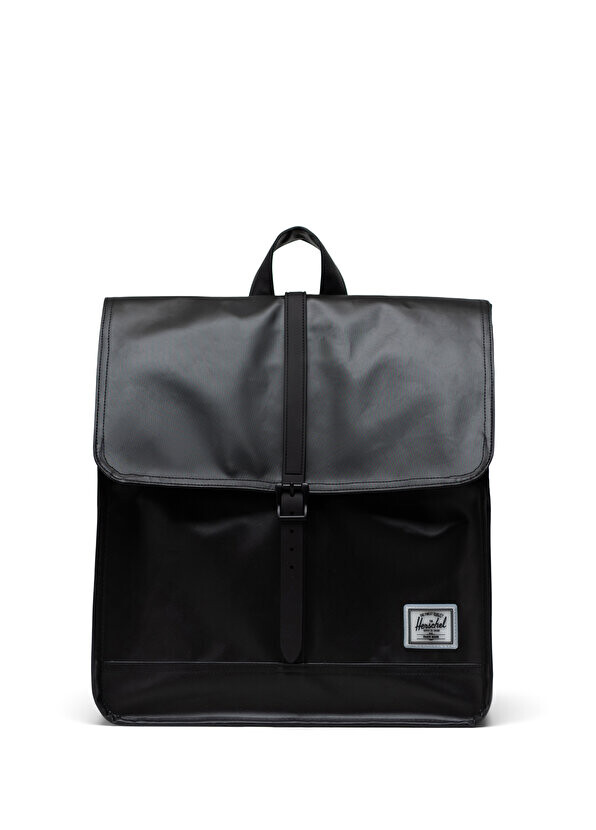

Черная мужская сумка с логотипом Herschel