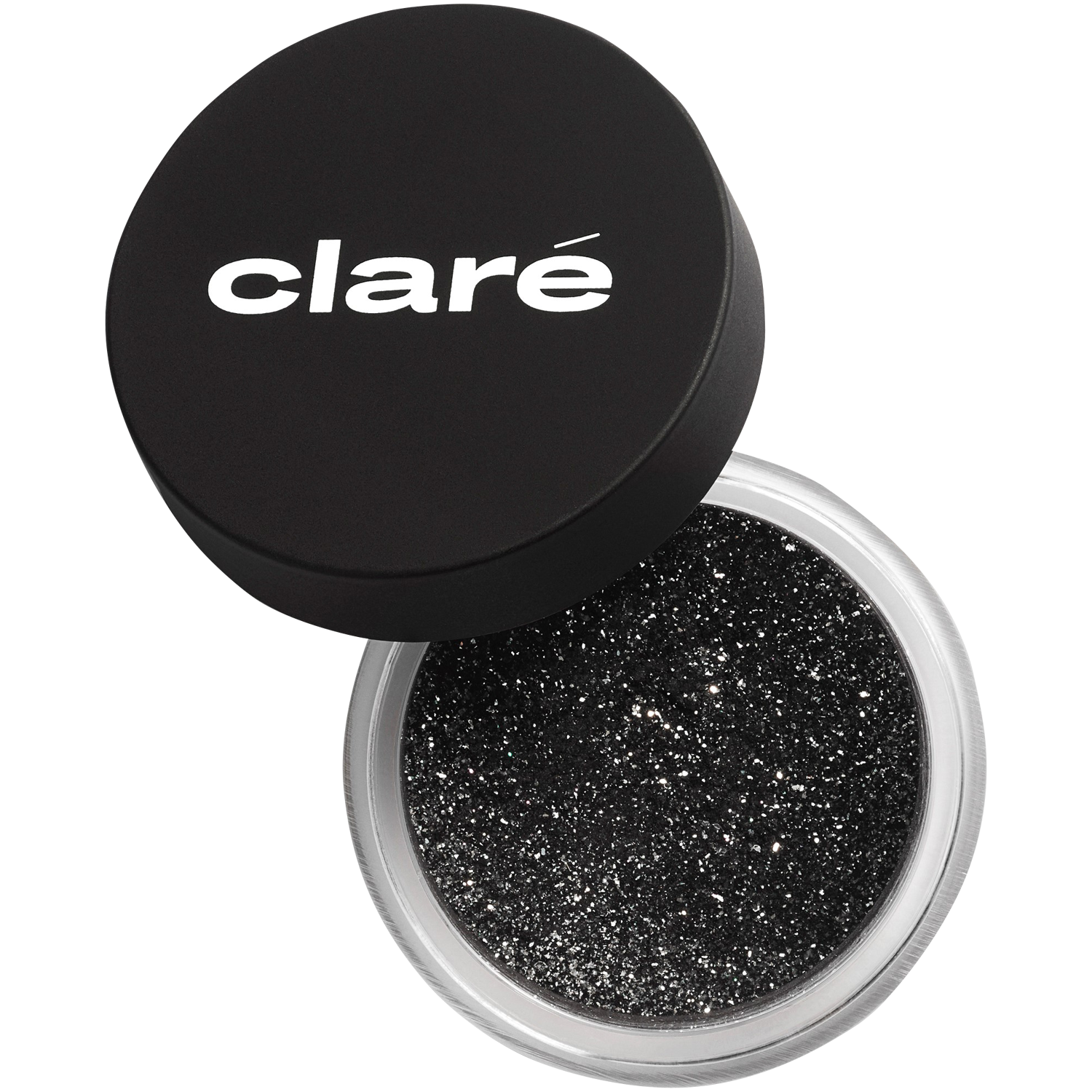 Блестящие тени для век серебристо-черные 927 Claré Clare Makeup, 0,4 гр