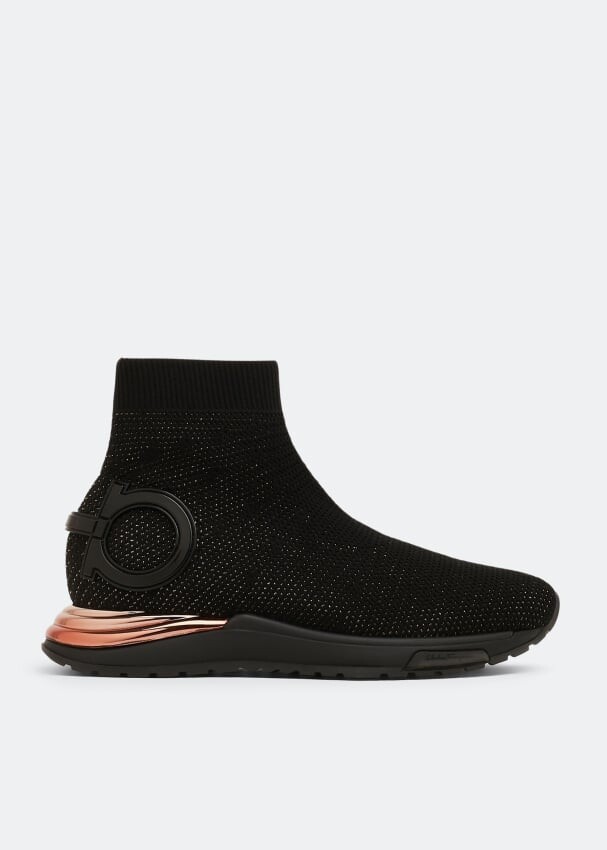 

Кроссовки Ferragamo Gardena Sock, черный
