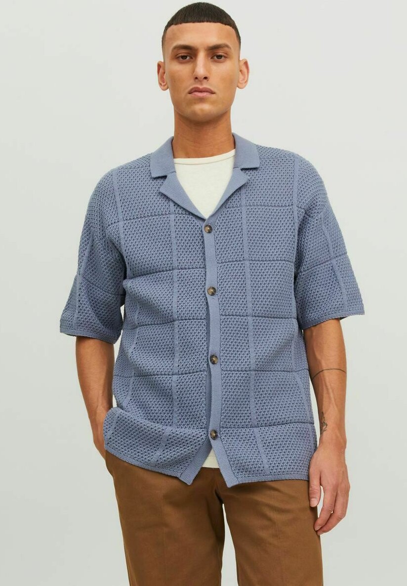

Рубашка КУРЗАРМ Jack & Jones, синий мираж