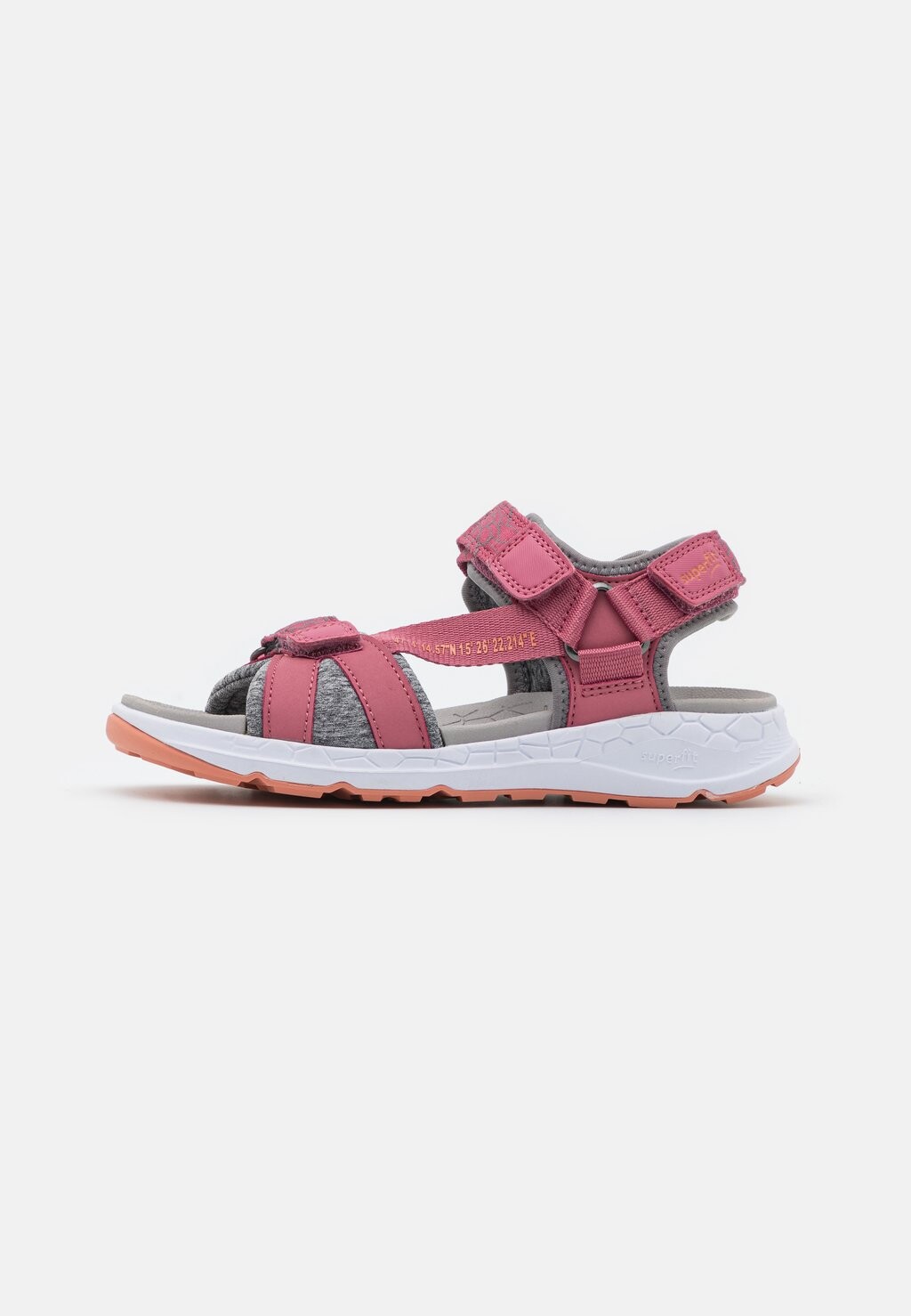 

Треккинговые сандалии CRISS CROSS Superfit, цвет pink/orange