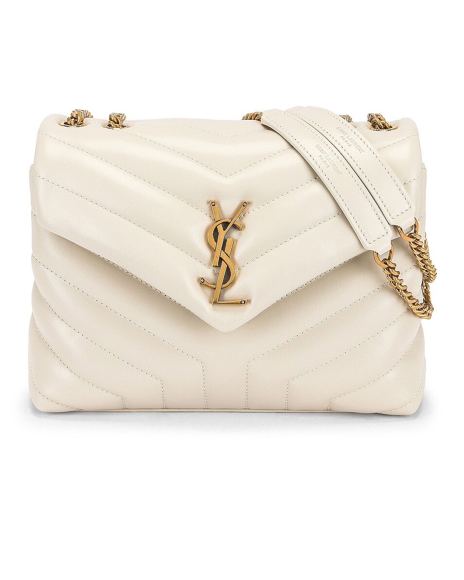 

Сумка Saint Laurent Small Loulou Chain, цвет Blanc Vintage