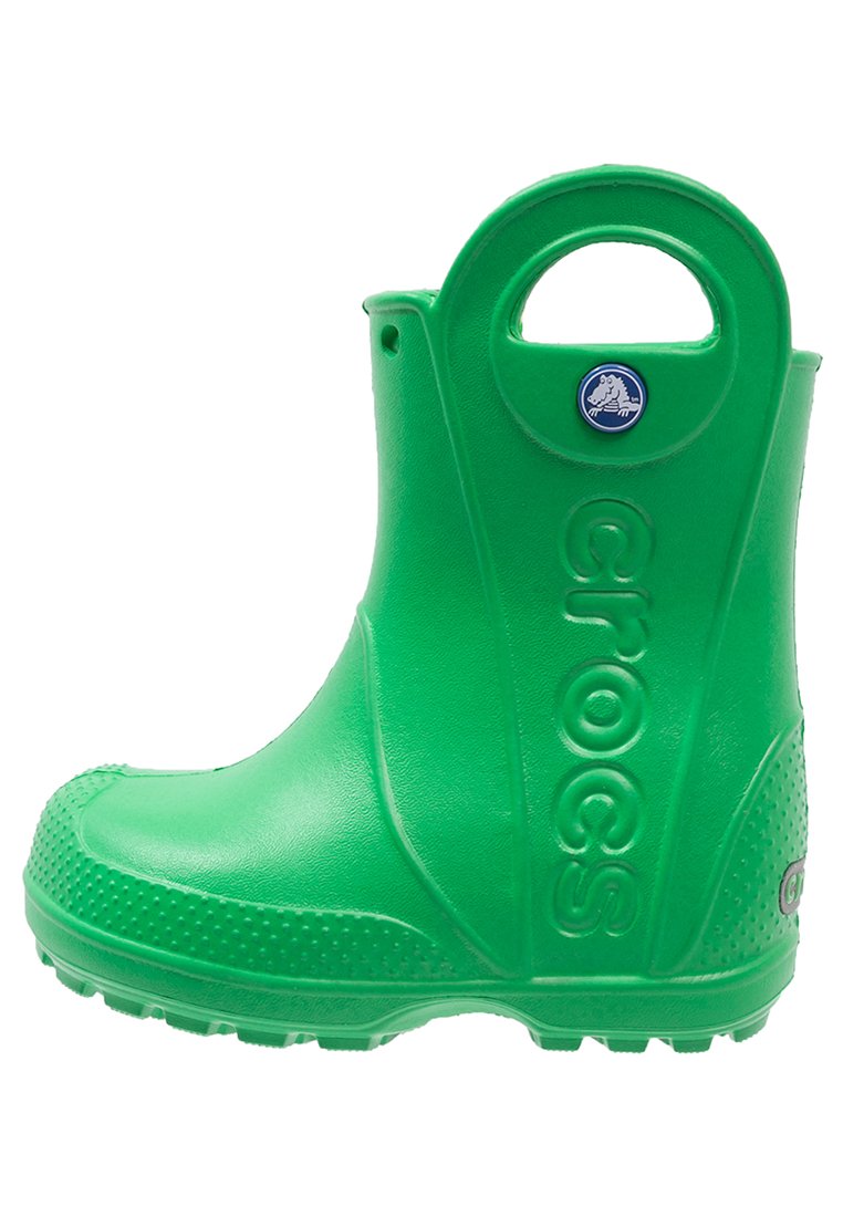 Резиновые сапоги Handle It Rain Boot Kids Crocs, цвет grass green цена и фото