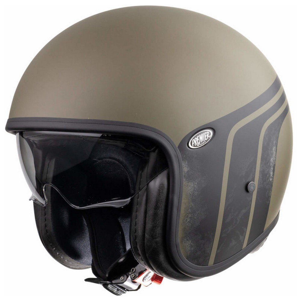 

Открытый шлем Premier Helmets Vintage Evo BTR Military, зеленый