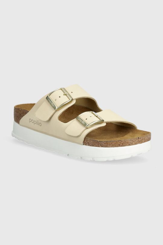 

Шлепанцы Arizona Platform Flex из нубука из коллекции X Papillio Birkenstock, бежевый