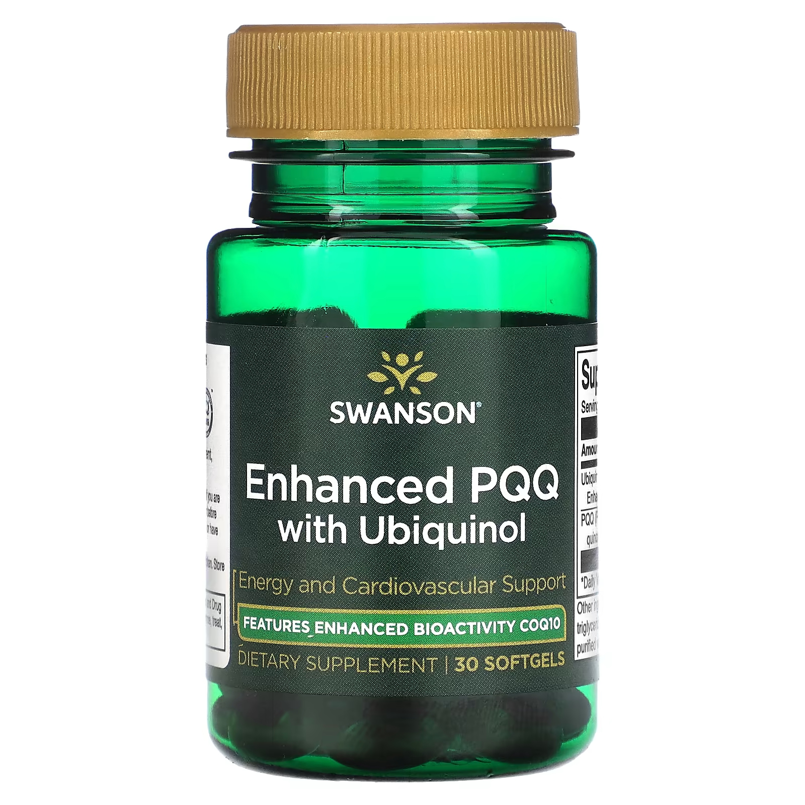Swanson Enhanced PQQ с убихинолом, 30 мягких таблеток reserveage nutrition активный убихинол коэнзим q10 с ресвератролом 60 капсул с жидкостью