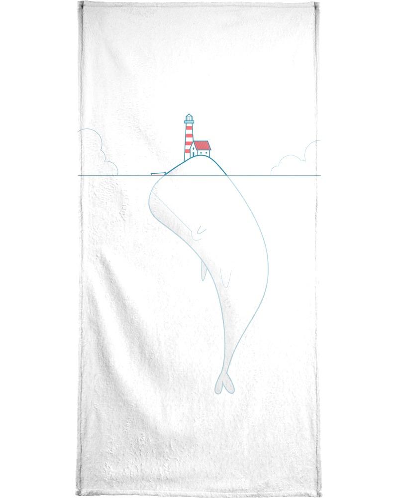 Полотенце для ванной Juniqe The Lighthouse Keeper, цвет Schwarz & Weiß