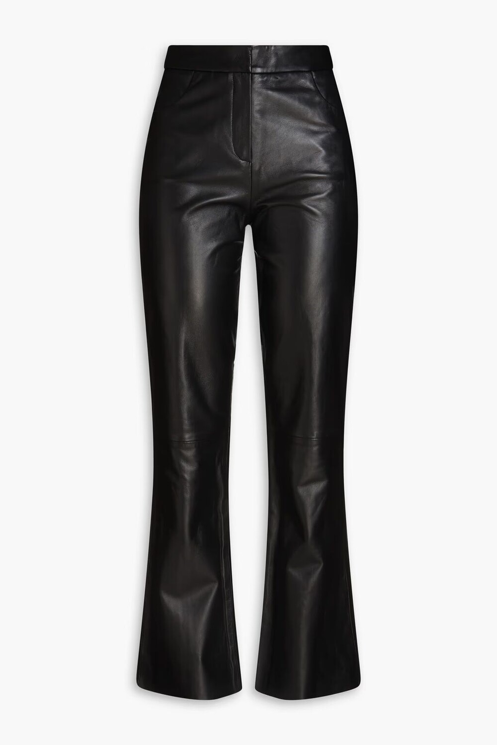 

Кожаные брюки Bootcut Maje, черный