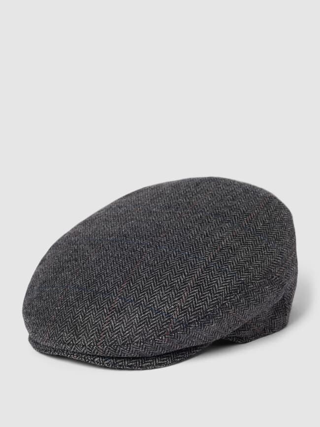 

Плоская кепка с узором «елочка» Müller Headwear, серый