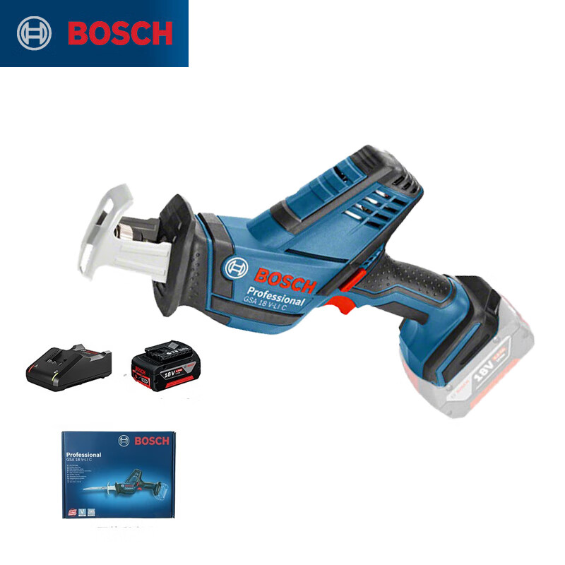 Сабельная пила Bosch GSA18V-Li + аккумулятор 4.0Ah, зарядное устройство, кейс