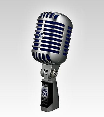 Динамический вокальный микрофон Shure Super 55 Deluxe Supercardioid Dynamic Microphone