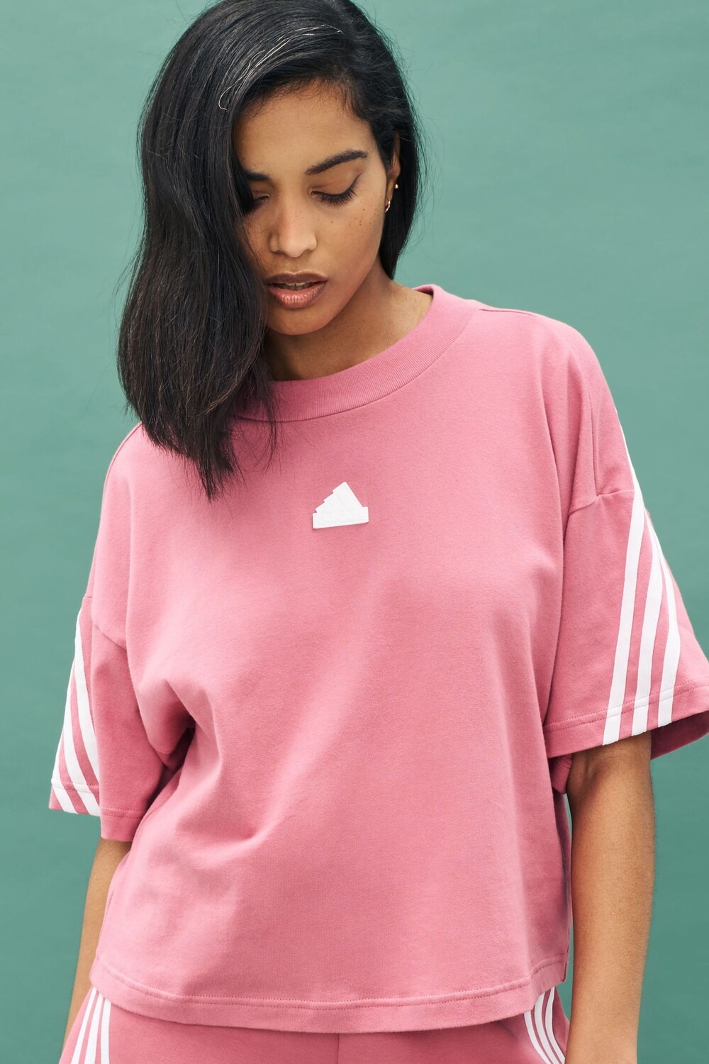 

Футболка с 3 полосками Future Icons adidas, розовый
