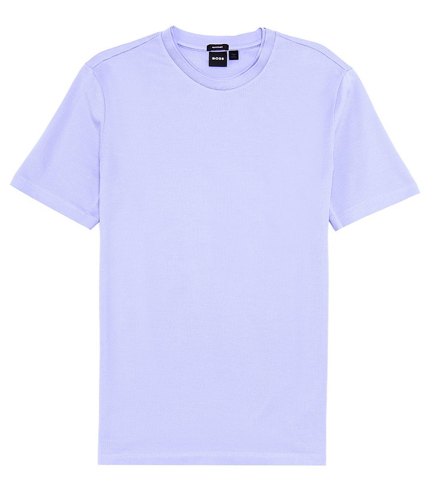 BOSS Tiburt 349 Жаккардовая футболка с коротким рукавом Hugo Boss, фиолетовый
